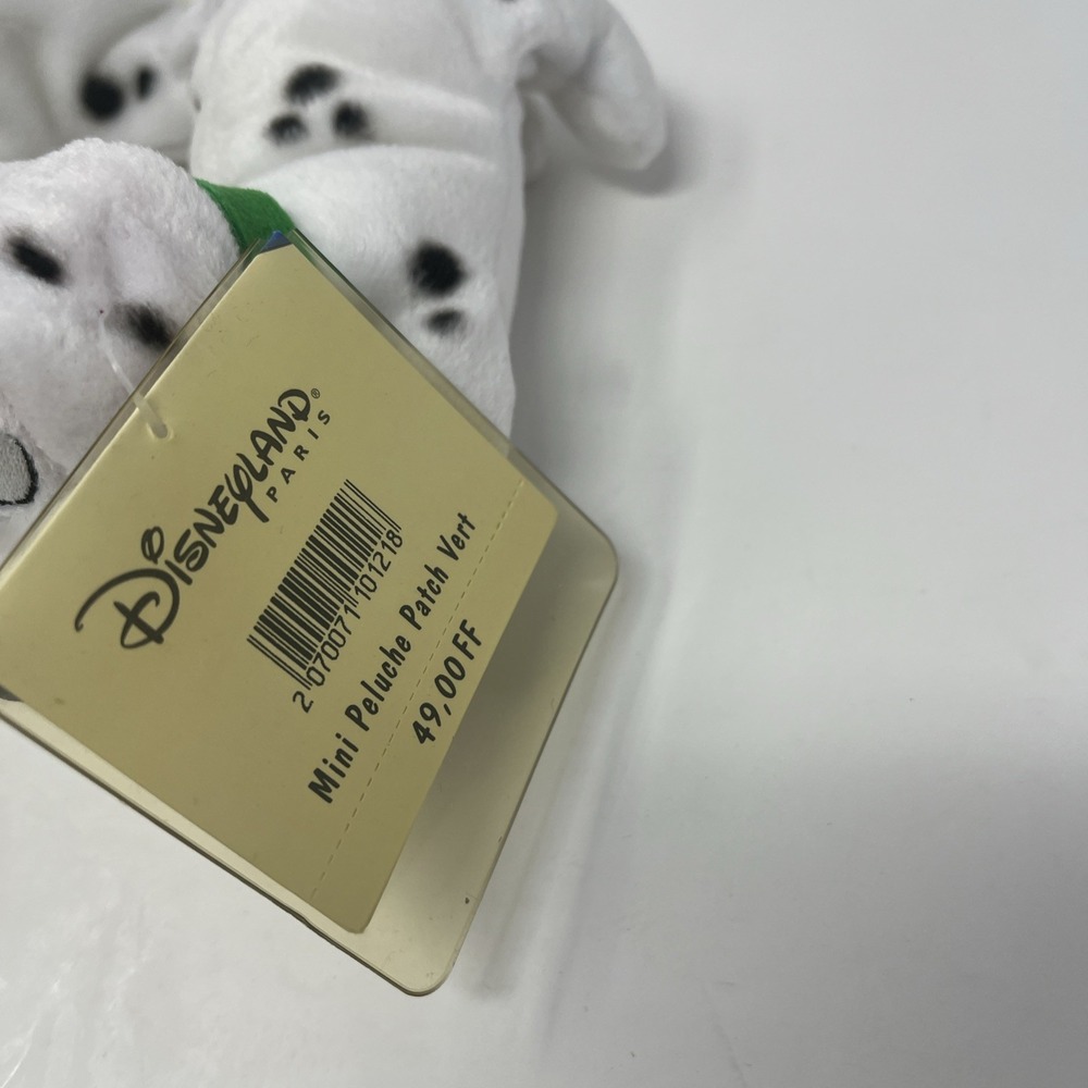 Disneyland Paris Mini Peluche Patch Lucky Penny Vert 101 Dalmatian's Plush Lot 3 - Picture 9 of 12